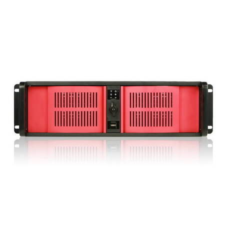 ISTARUSA CA-D300FRD D Storm 3U Compact Stylish RackmountServer Chassis D-300-FS-RED